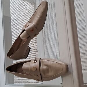 Zara leather loafers